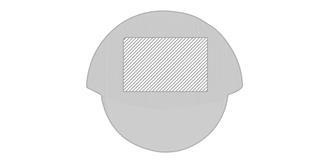 Coupe-pizzas en bambou/acier inox Titus - Marquage Verso