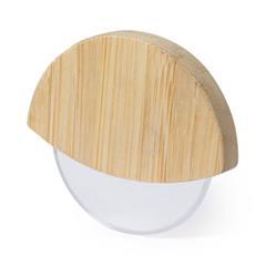 OBG PUB - Coupe-pizzas en bambou/acier inox Titus