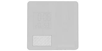 Station météo chargeur sans fil en bambou Fuso - Impression Bas