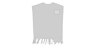 Kaftan en 100% coton biologique Roseux - Marquage poitrine gauche