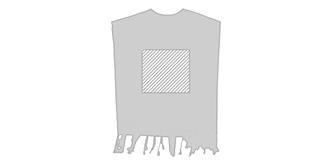 Kaftan en 100% coton biologique Roseux - Marquage Recto