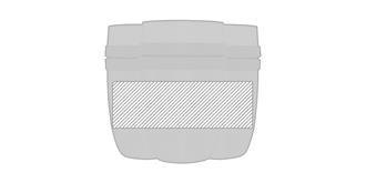 Bol à déjeuner isotherme en acier inoxydable Elisy - Marquage autour