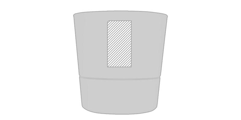 OBG.PUB - Pot de cuisine simple en mélamine durable Herbis - Marquage Recto Pot de cuisine simple en mélamine durable Herbis - Marquage Recto