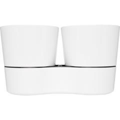 Deux pots de cuisine en mélamine recyclable Herby