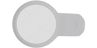 Clé USB en plastique ronde avec doming Lincoln - Marquage Recto