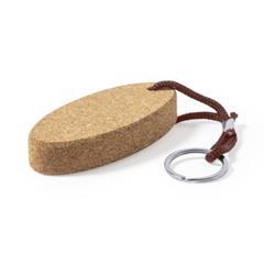 OBG PUB - Porte-clés de format ovale en liège naturel Cruyff