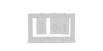 Calendrier perpétuel de qualité en bambou Vitalis - Impression Bas