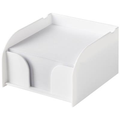 Bloc mémo médium avec support plastique Saina Blanc