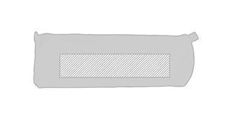 Trousse à crayons en coton biodégradable Shooly - Marquage Recto