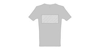 T-shirt pour homme en coton 100 % Testify - Marquage Recto