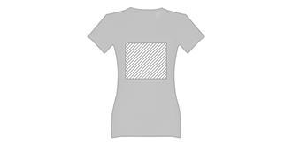 T-shirt ceinturé pour femme en coton Wormissy - Marquage Recto