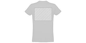 T-shirt pour homme en coton 100% recyclable Tishty - Marquage Verso