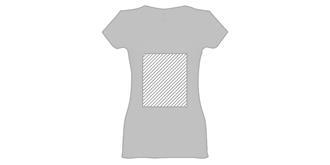 T-shirt ceinturé en coton pour femme Thenas - Marquage Recto