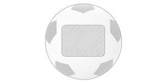 Balle anti-stress ballon Football - Marquage Verso