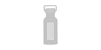Bouteille de sport en acier inoxydable Bottley - Marquage Recto
