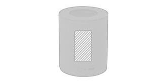 Haut-parleur compact avec bluetooth en liège Uster - Marquage Recto