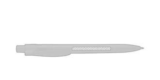 Stylo nature de qualité en PET recyclé Haspra - Marquage Verso