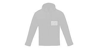 Veste softshell pour homme en polyester Mutchy - Marquage poitrine droite