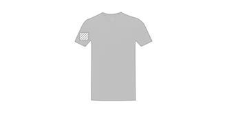 T-shirt manches col V en Coton Somity - Marquage manche droite