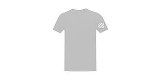 T-shirt manches col V en Coton Somity - Marquage manche gauche