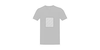 T-shirt manches col V en Coton Somity - Marquage Recto