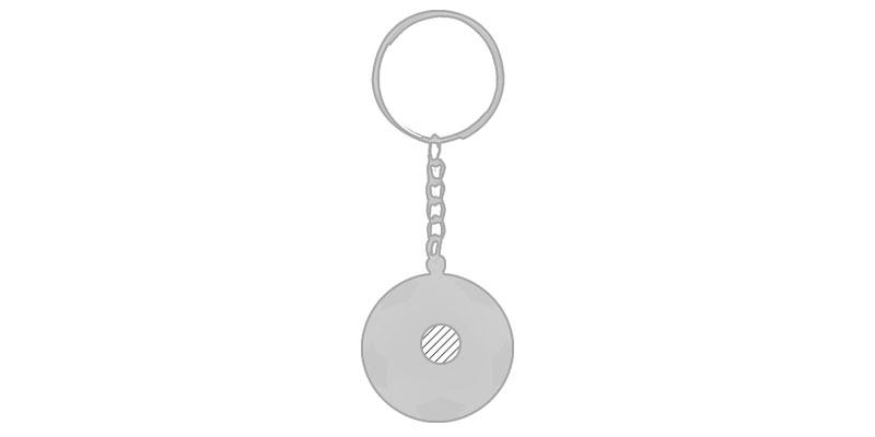 OBG.PUB - Porte clés football en Plastique PP Stracky - Marquage Recto Porte clés football en Plastique PP Stracky - Marquage Recto