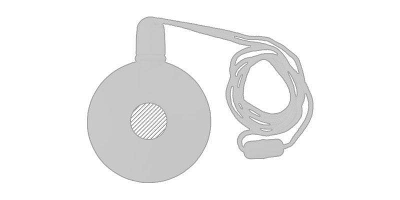 OBG.PUB - Flacon rond à bulles 40 ml en polyéthylène Bubrie - Marquage Recto Flacon rond à bulles 40 ml en polyéthylène Bubrie - Marquage Recto