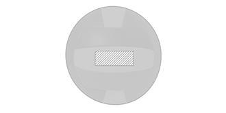 Ballon tricolore original en similicuir/PVC Lidus - Marquage Recto