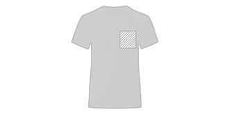 T-shirt blanc pour enfant en 100% coton Iconos - Marquage poitrine droite