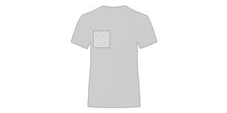 T-shirt blanc pour enfant en 100% coton Iconos - Marquage poitrine gauche