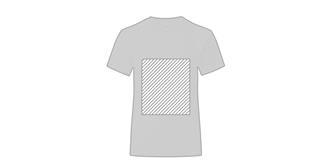 T-shirt blanc pour enfant en 100% coton Iconos - Marquage Recto