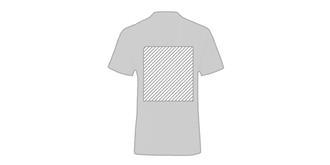 T-shirt blanc pour enfant en 100% coton Iconos - Marquage Verso
