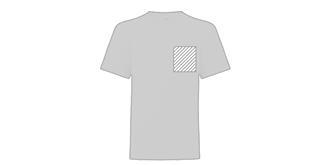 T-Shirt pour enfant blanc en 100% Coton Aconit - Marquage poitrine droite