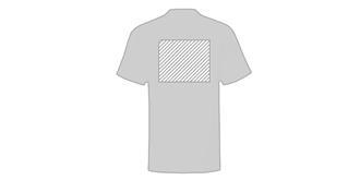 T-Shirt pour enfant blanc en 100% Coton Aconit - Marquage Verso