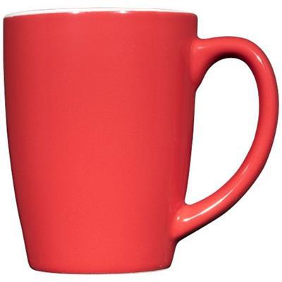 Mug en céramique 350 ml de haut design Mendisa Rouge