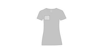 T-Shirt femme en 100% coton Icones - Marquage poitrine gauche