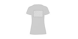 T-Shirt femme blanc en 100% coton Iconise - Marquage Verso