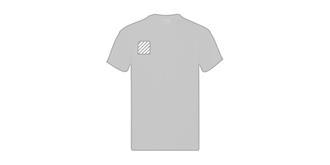 T-Shirt adulte en 100% coton original T - Marquage poitrine droite