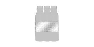 Bouteille de 590ml en acier Noracy - Marquage autour