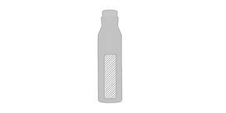 Bouteille de 590ml en acier Noracy - Marquage Recto