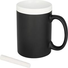 OBG PUB - Tasse d’écriture noir 330ml en céramique Chalkary