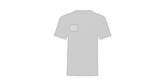 T-Shirt adulte blanc en 100% coton bio Iconise - Marquage poitrine gauche