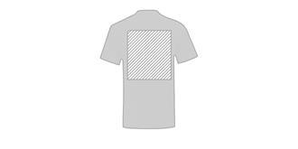 T-Shirt adulte blanc en 100% coton bio Iconise - Marquage Verso