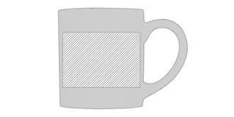 Mini tasse de 210ml en céramique Pixies - Marquage Recto