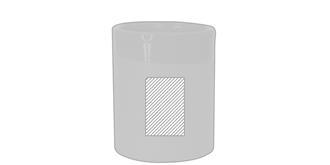 Tasse bicolore en terre cuite 330 ml Sytres - Marquage Recto