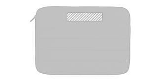 Housse ordinateur portable PET recyclé Krapton - Marquage Verso