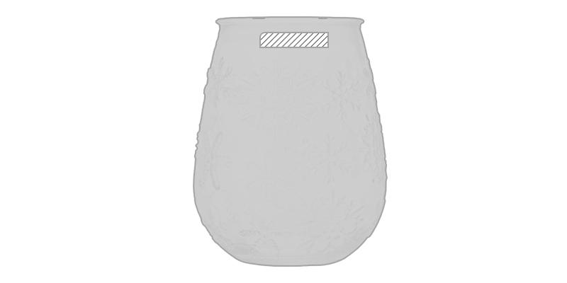 OBG.PUB - Porte-bougie décoratif en verre recyclé Feor - Marquage Recto Porte-bougie décoratif en verre recyclé Feor - Marquage Recto