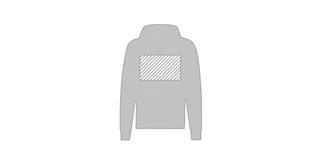 Sweat-shirt à capuche adulte en coton Hookus - Marquage Verso