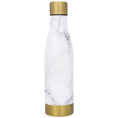 OBG.PUB - Bouteille isotherme marbrée en acier 500 ml Visak Blanc Bouteille isotherme marbrée en acier 500 ml Visak Blanc