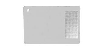 Planche à découper réctangulaire en bambou Phar - Marquage Verso